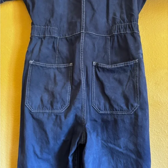 We The Free Blue Jumpsuit- Denim Hand dyed- boho, streetwear Size Small - Picture 12 of 14